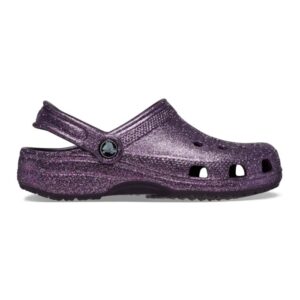 Sandália Crocs Glitter Classic Space Roxo Meninas Original